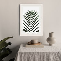 Lush Tropical Palms Art Print White Frame | Bombinate Lush Tropical Palms Art Print White Frame | Bombinate
