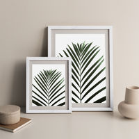 Lush Tropical Palms Art Print White Frame | Bombinate Lush Tropical Palms Art Print White Frame | Bombinate