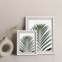 Lush Tropical Palms Art Print White Frame | Bombinate Lush Tropical Palms Art Print White Frame | Bombinate