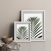 Lush Tropical Palms Art Print White Frame | Bombinate Lush Tropical Palms Art Print White Frame | Bombinate
