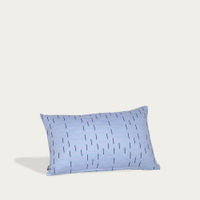 Blue Kantha Stitch 2 Quilted Cushion | Bombinate