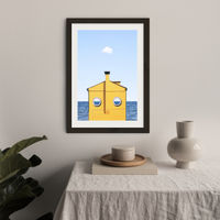 Submarine Art Print Black Frame | Bombinate Submarine Art Print Black Frame | Bombinate