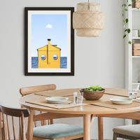 Submarine Art Print Black Frame | Bombinate Submarine Art Print Black Frame | Bombinate