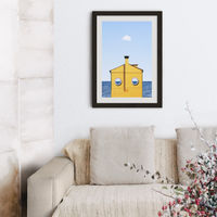 Submarine Art Print Black Frame | Bombinate Submarine Art Print Black Frame | Bombinate