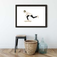 Push Art Print Black Frame | Bombinate Push Art Print Black Frame | Bombinate