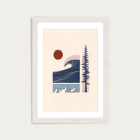 Let Nature Guide You Art Print White Frame | Bombinate Let Nature Guide You Art Print White Frame | Bombinate