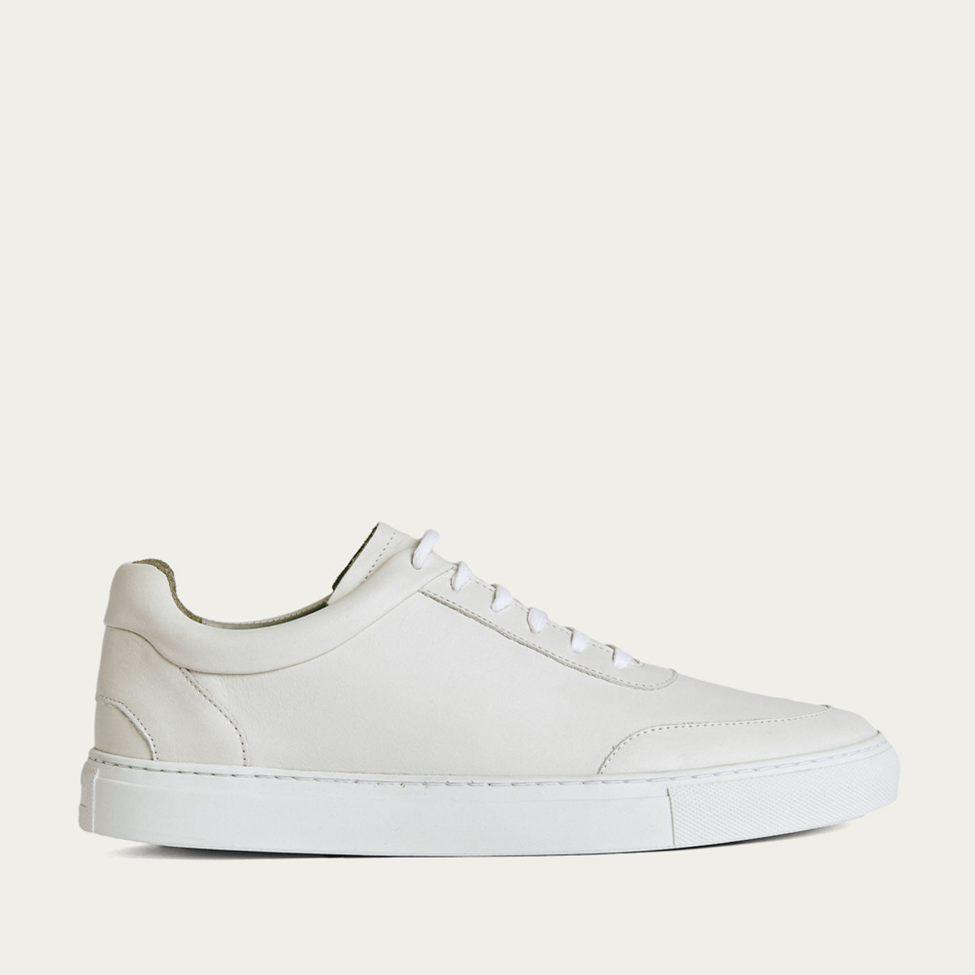 No-2 All White Leather Sneakers | Bombinate