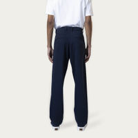 Navy Cotton High-Waist Chinos | Bombinate Navy Cotton High-Waist Chinos | Bombinate