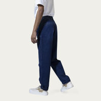 Indigo Denim Cotton High-Waist Jeans | Bombinate Indigo Denim Cotton High-Waist Jeans | Bombinate