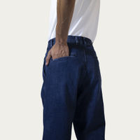 Indigo Denim Cotton High-Waist Jeans | Bombinate Indigo Denim Cotton High-Waist Jeans | Bombinate