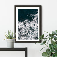 Waves and Water Art Print Black Frame | Bombinate Waves and Water Art Print Black Frame | Bombinate