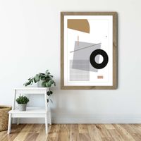 Minimal Geo 1 Art Print Oak Frame | Bombinate Minimal Geo 1 Art Print Oak Frame | Bombinate