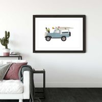 Summer Nights Art Print Black Frame | Bombinate Summer Nights Art Print Black Frame | Bombinate