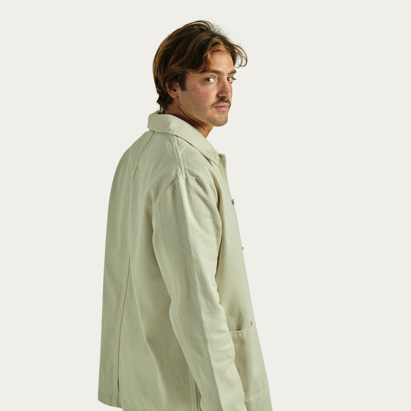 cream canvas jacket