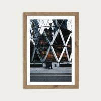 Blurr Art Print Oak Frame | Bombinate Blurr Art Print Oak Frame | Bombinate