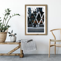 Blurr Art Print Oak Frame | Bombinate Blurr Art Print Oak Frame | Bombinate