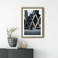 Blurr Art Print Oak Frame | Bombinate Blurr Art Print Oak Frame | Bombinate