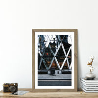 Blurr Art Print Oak Frame | Bombinate Blurr Art Print Oak Frame | Bombinate