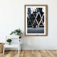 Blurr Art Print Oak Frame | Bombinate Blurr Art Print Oak Frame | Bombinate