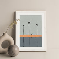 Skyscrapers Art Print White Frame | Bombinate Skyscrapers Art Print White Frame | Bombinate
