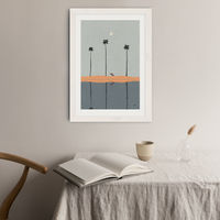 Skyscrapers Art Print White Frame | Bombinate Skyscrapers Art Print White Frame | Bombinate