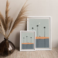 Skyscrapers Art Print White Frame | Bombinate Skyscrapers Art Print White Frame | Bombinate