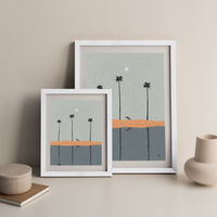 Skyscrapers Art Print White Frame | Bombinate Skyscrapers Art Print White Frame | Bombinate