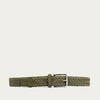 Green Vincenzo Braided Suede Belt | Bombinate