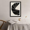 Twined 01 Black Art Print Black Frame | Bombinate Twined 01 Black Art Print Black Frame | Bombinate