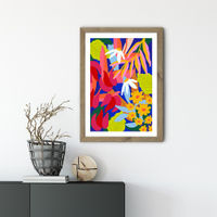 Heal Your Soul Floral Art Print Oak Frame | Bombinate Heal Your Soul Floral Art Print Oak Frame | Bombinate