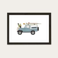 Summer Nights Art Print Black Frame | Bombinate Summer Nights Art Print Black Frame | Bombinate