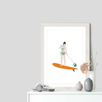 Sup Art Print White Frame | Bombinate Sup Art Print White Frame | Bombinate