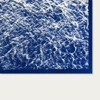 Pacific Ocean Currents Handmade Cyanotype Art Print | Bombinate