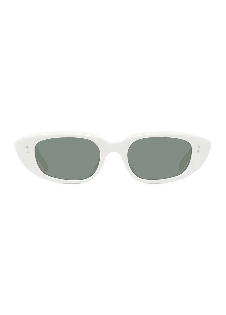 Celine Geometric Oval White and Grey Sunglasses CL40095U 21N