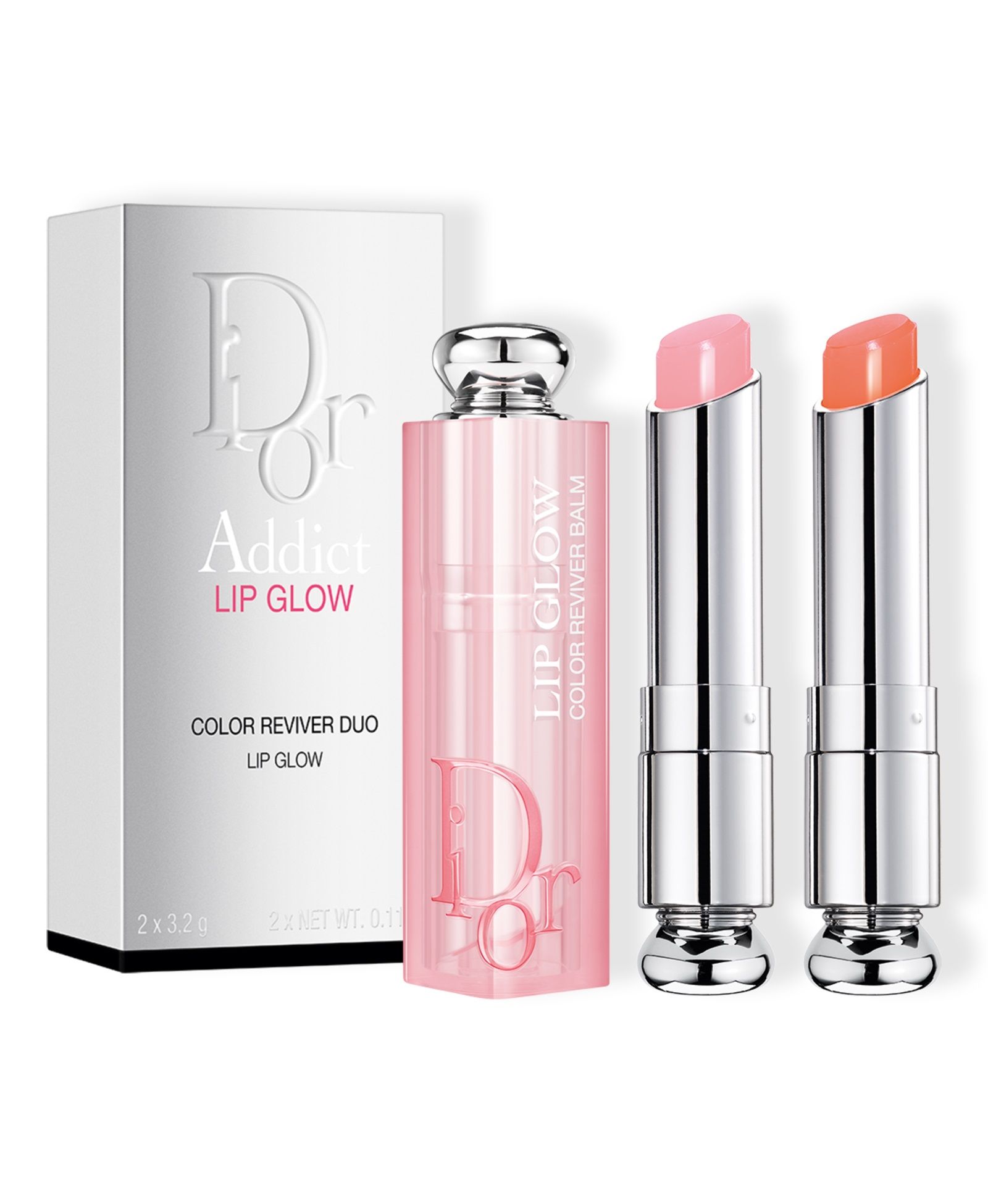 Dior Addict Glow Lip Balm Pink And Coral Shade 