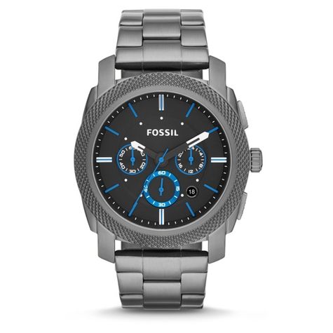 Fossil Mens Machine Chronograph Blue Accents Watch | East Midlands Airport