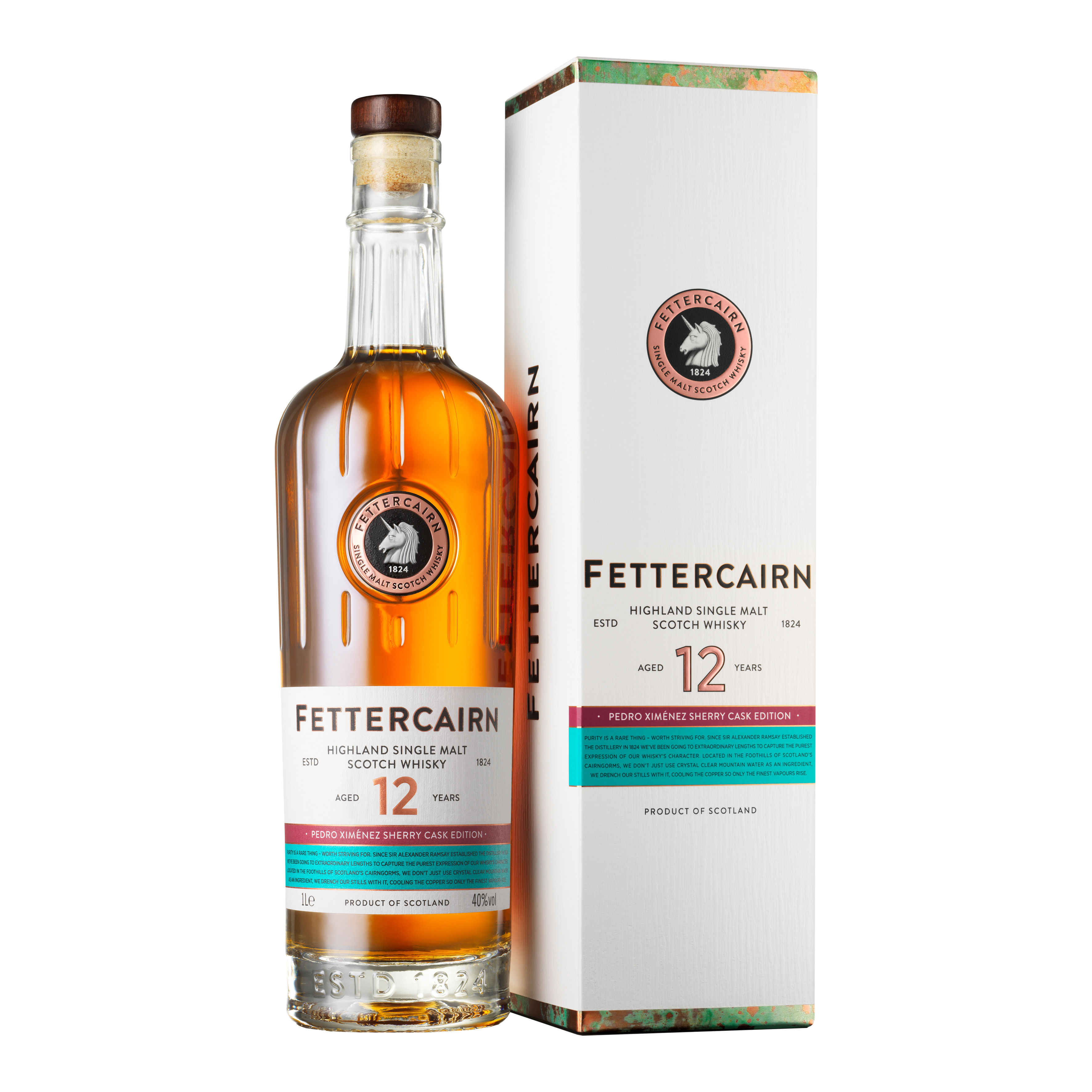 Fettercairn Single Malt Scotch Whisky 12 Year Old Pedro Ximénez Sherry ...