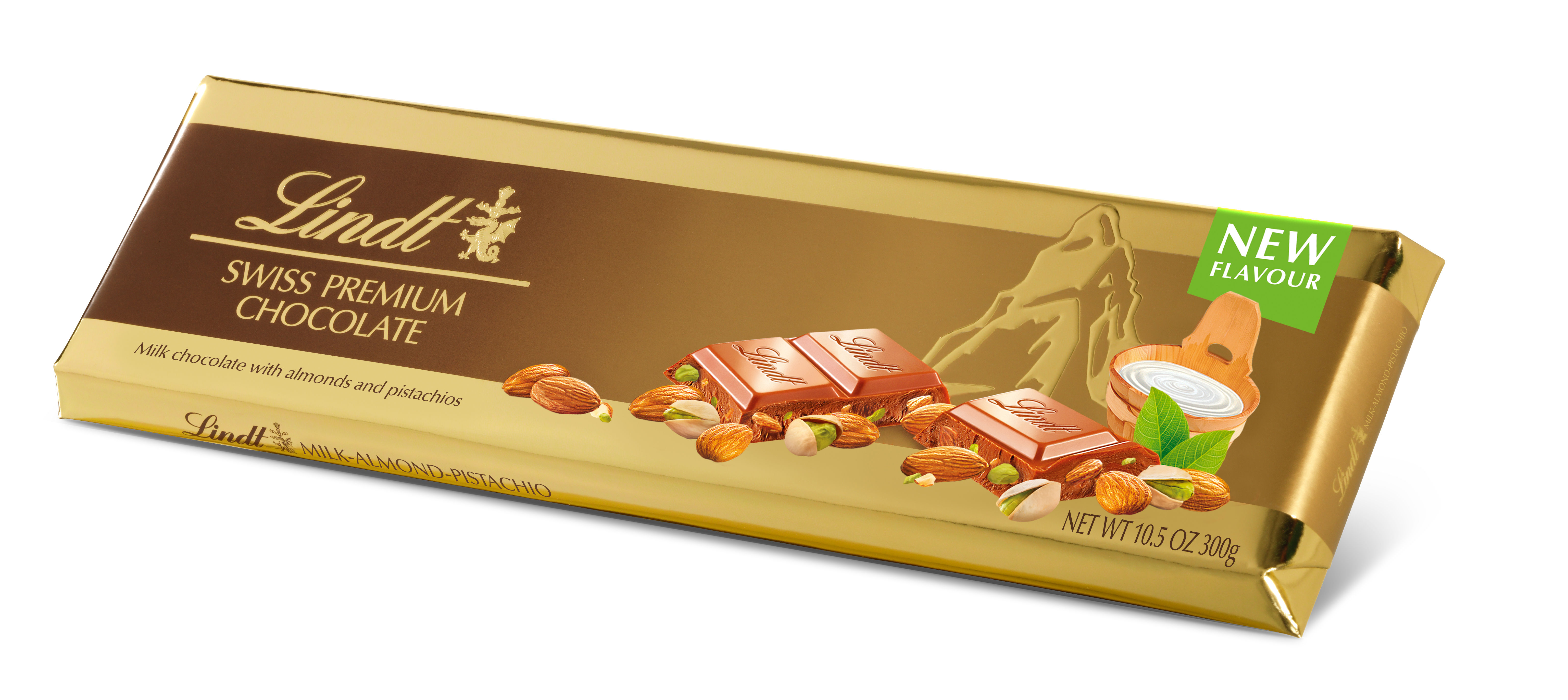 Lindt Gold Bar Milk Almond Pistachio
