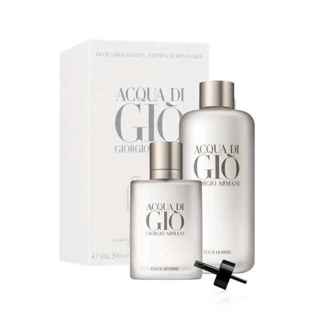 acqua di gio refillable set