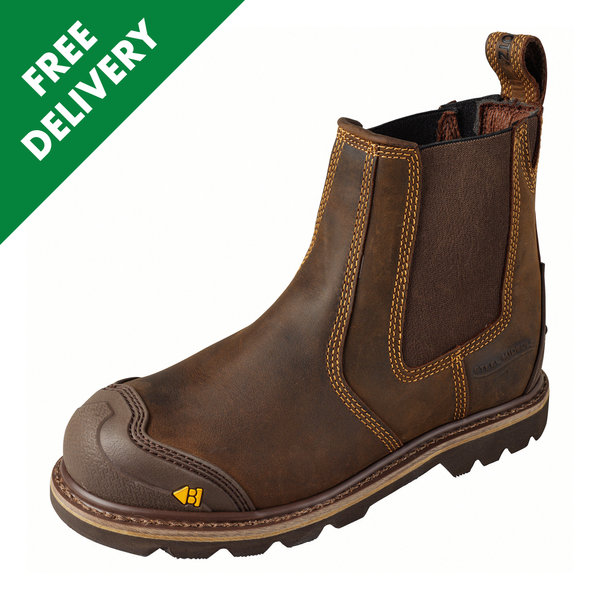 Buckler Buckflex Goodyear Welted Safety Dealer Boots (Brown) B1990SM