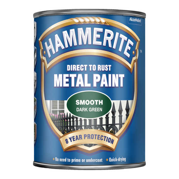 Hammerite Smooth Direct To Rust Metal Paint Gold / 250 ml