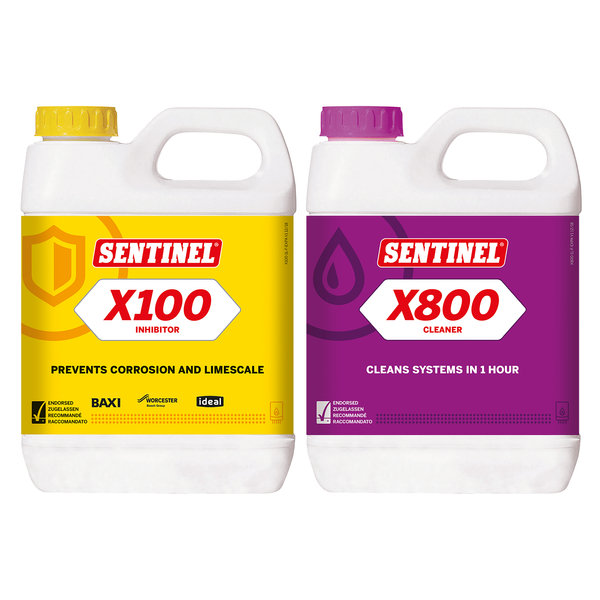 Sentinel Twin Pack - X800 Cleaner and X100 Inhibitor