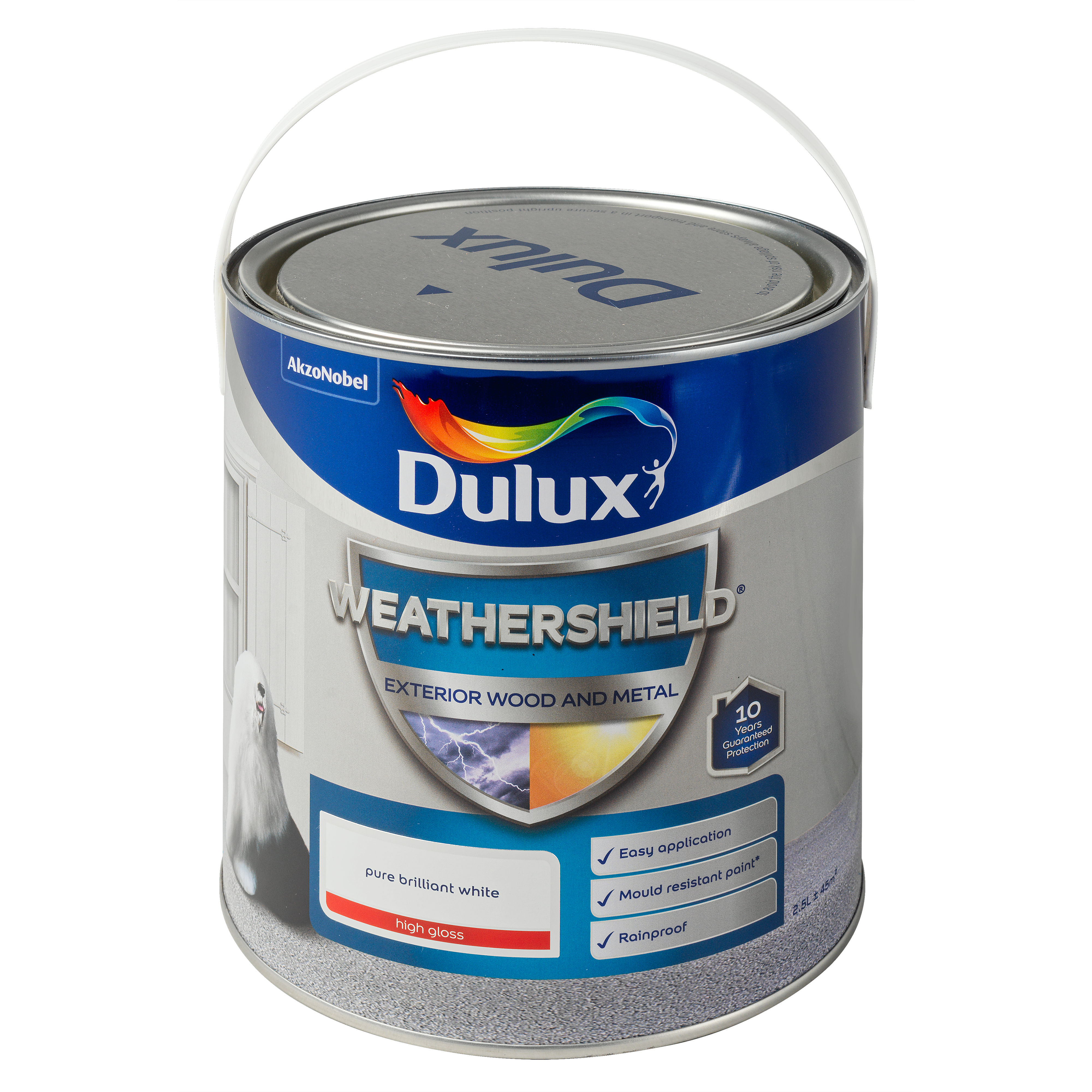 Dulux Weathershield Exterior High Gloss Paint Various Colours