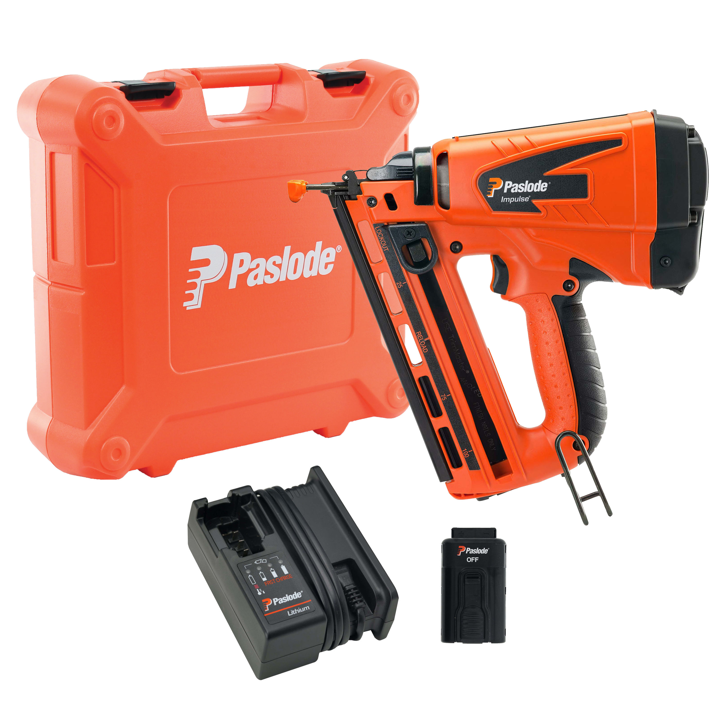 Paslode 2nd fix nail shop gun angled