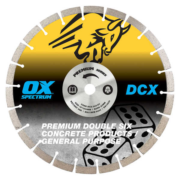 OX Spectrum Double Six General Purpose Diamond Blade 300mm