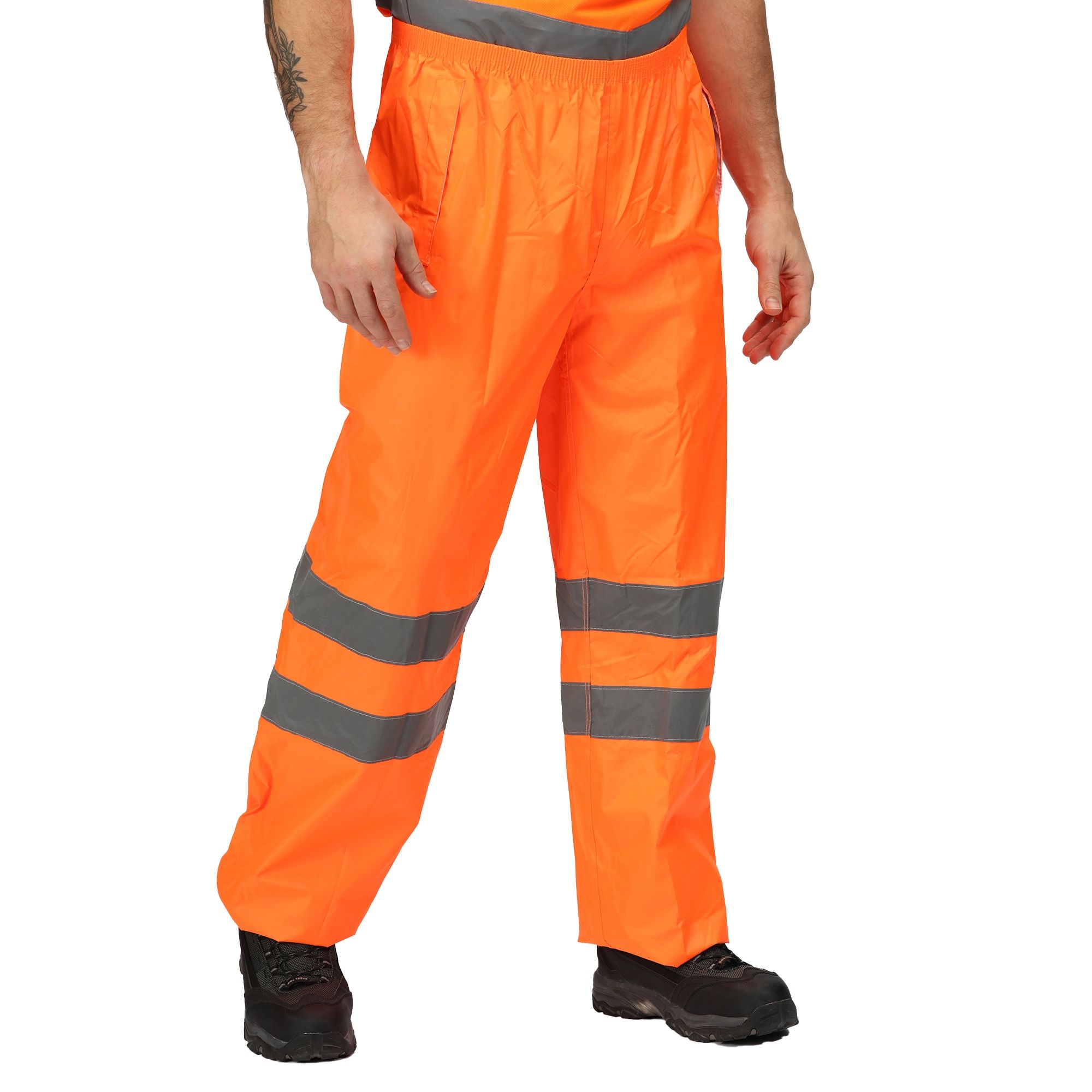 Hi-Vis Pro Packaway Trousers – Orange