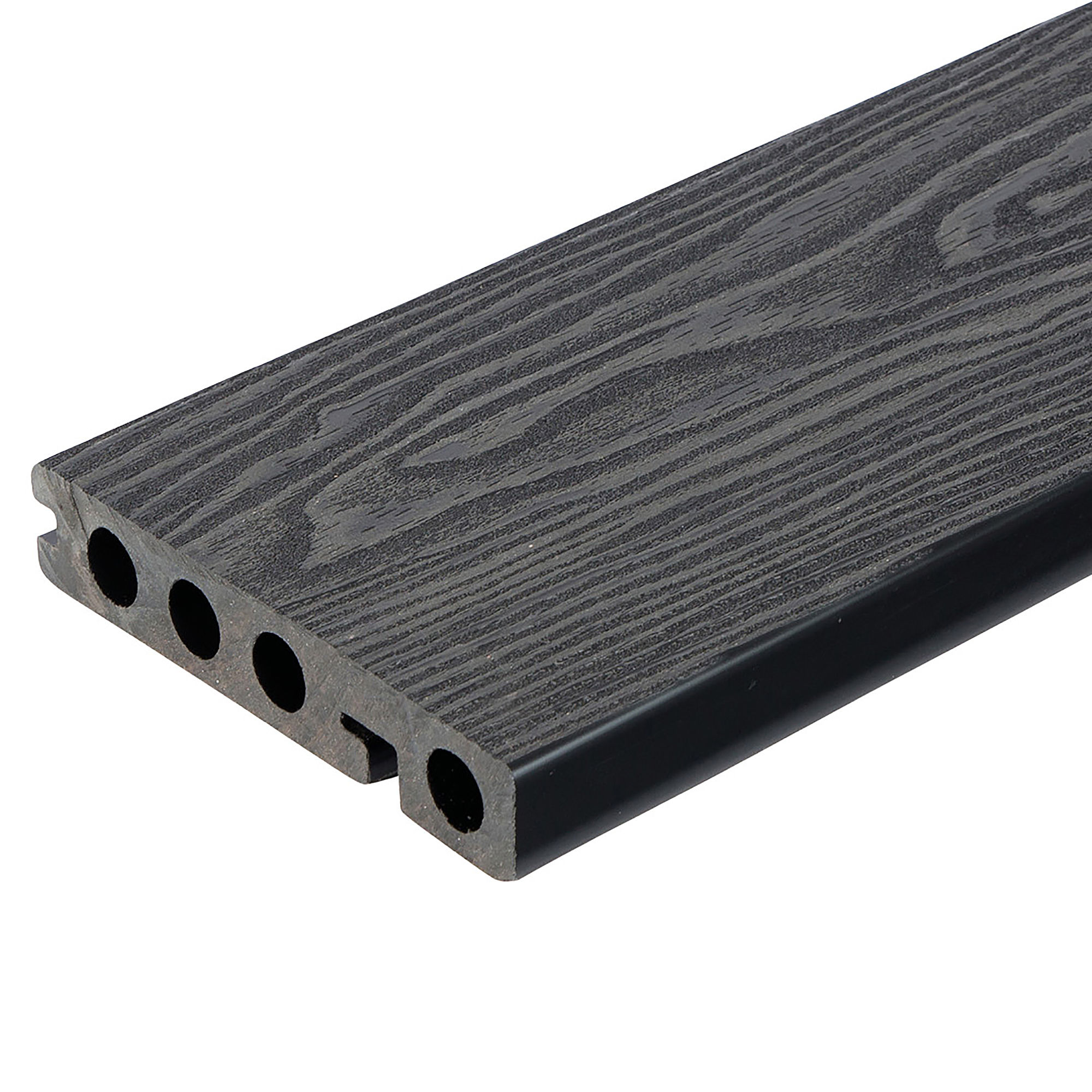 Gronodec Premier Composite Deck Edging Board Charcoal 136x25mm 3.66m