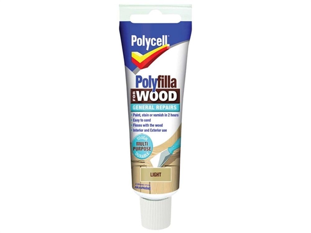 Polycell Polyfilla Wood Filler Gen/Rep Light Tube 75g