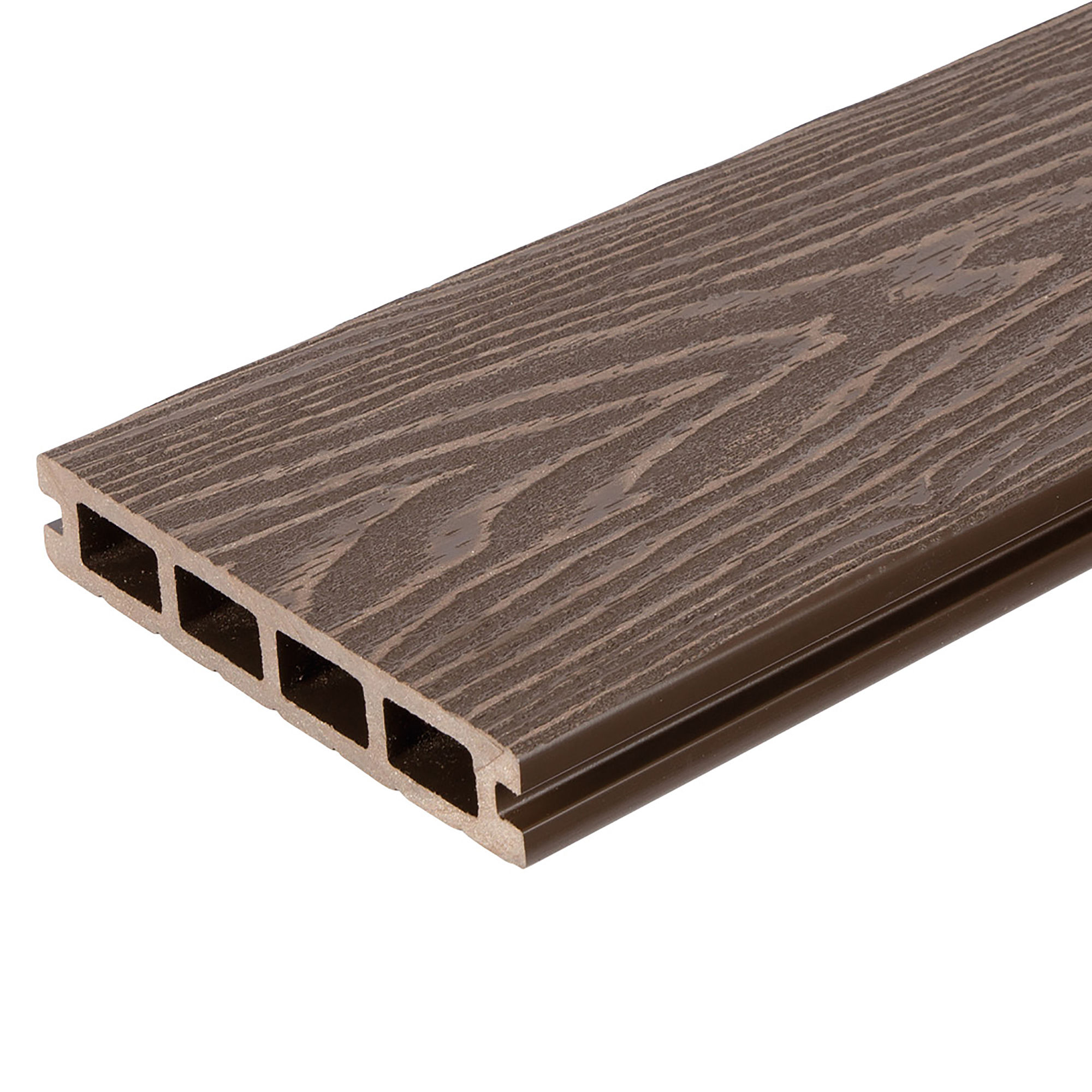 Gronodec Premier Composite Decking Board Brown 136mm x 25mm x 3.66m