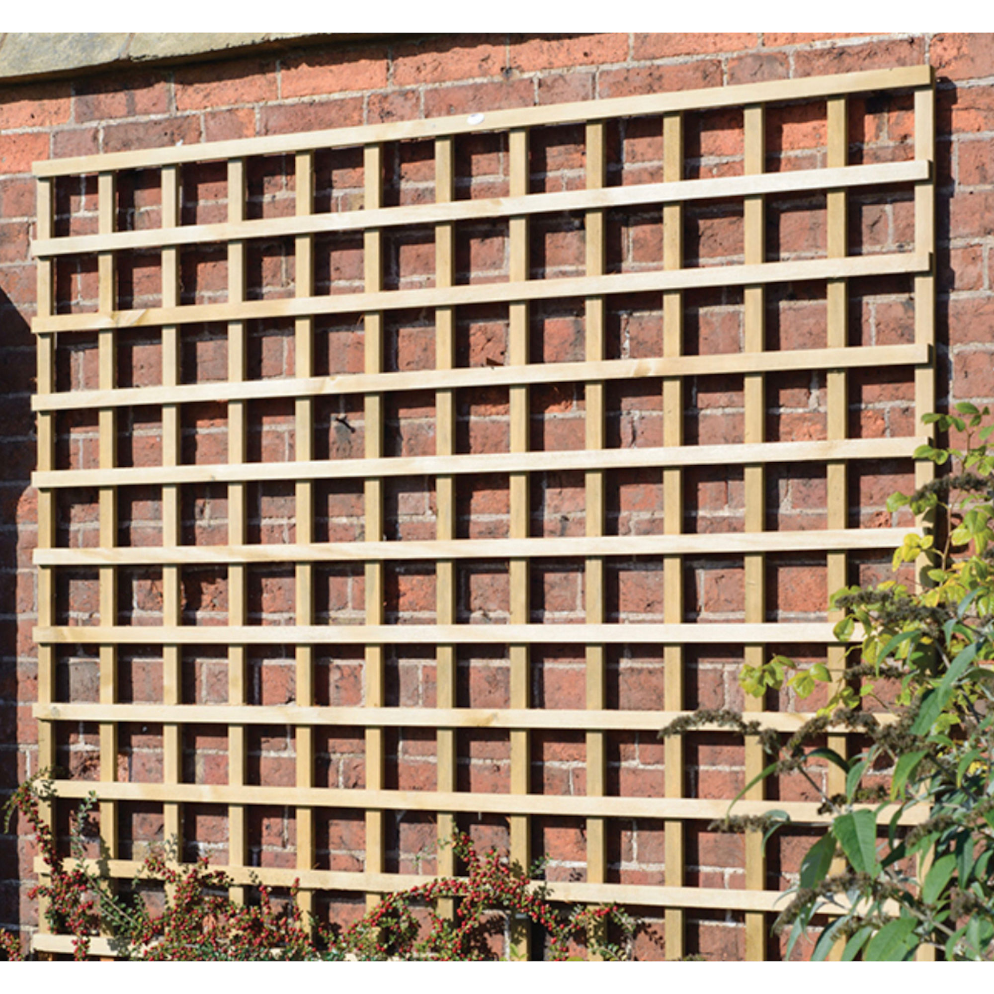 Grange Heavy Duty Square Trellis Panel Pressure Treated Green